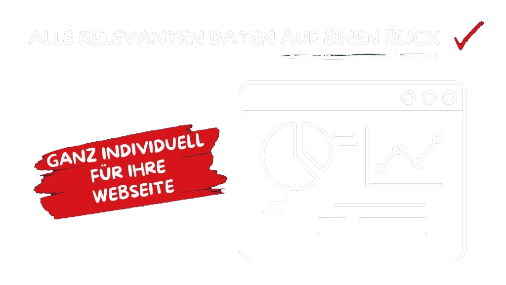 Website-Analysegrafik mit Diagrammen und deutschem Text zu maßgeschneiderten Daten für Ihre Website.